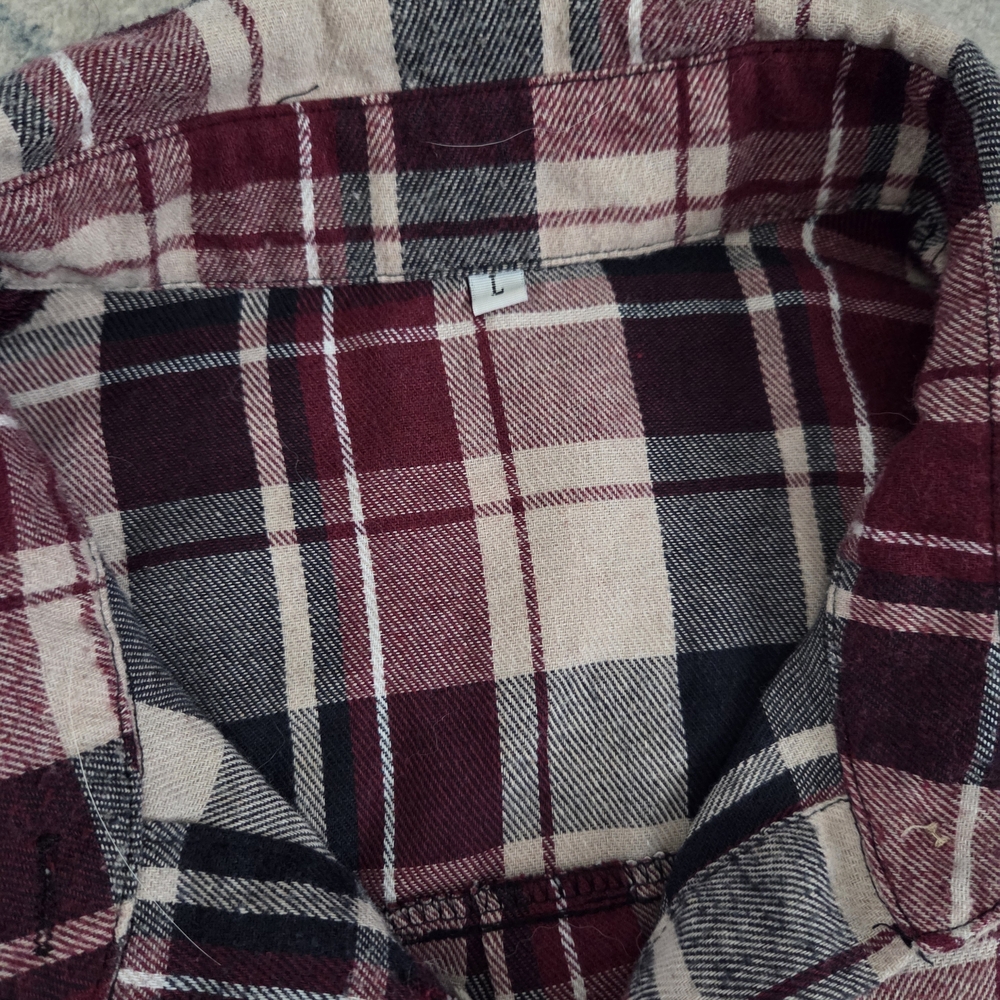 Plaid Button-Up - Picture 3 of 3